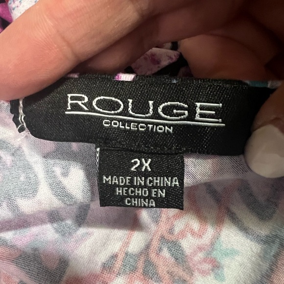 Rouge Collection 2XL Colorful Graffiti Street Art Graphic Sleeveless Maxi Dress - Picture 9 of 11